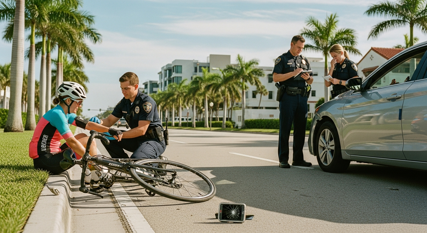 bike versus car collision