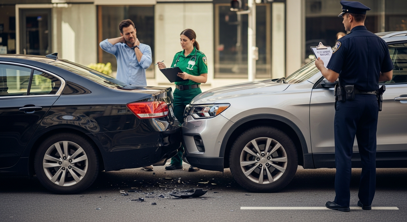 Rear-end collision injuries